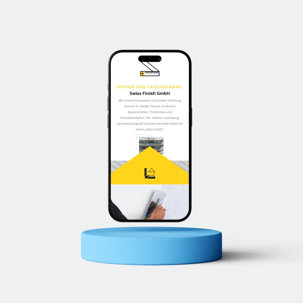 webseite gipser swiss finish bau unternehmung