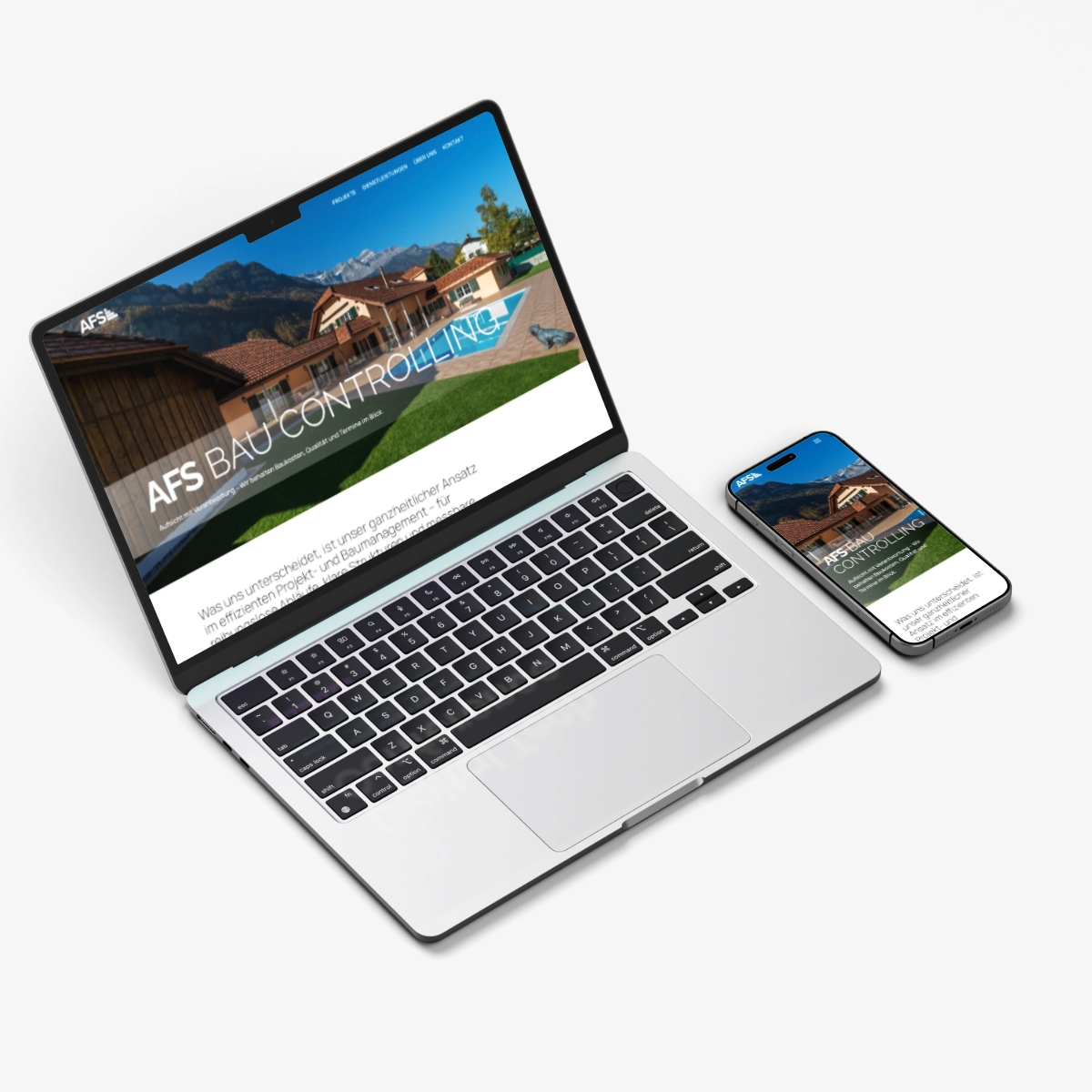 Webseite AFS Baucontrolling Baumanagement